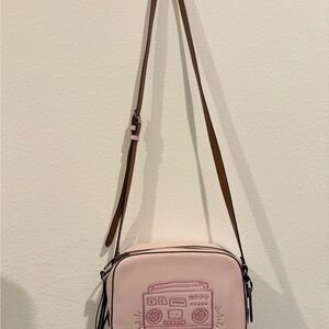 NWOT COACH Pink Crossbody Bag with Embossed Design, Keith Harding